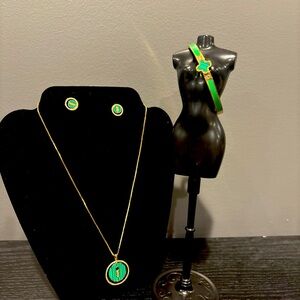 Titanium Gold  Necklace, Earrings & Bracelets for women